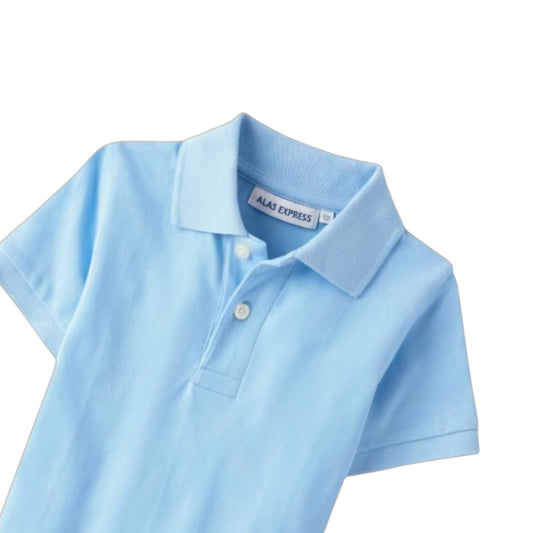 Polo Pique Celeste